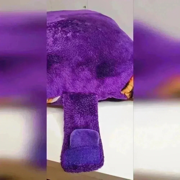 Clemson Tiger Pillow Pet Purple Orange 18" - Picture 2 of 7